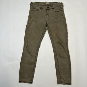 Mother Jeans Womens Size 27x26 The Looker Ankle Military Green